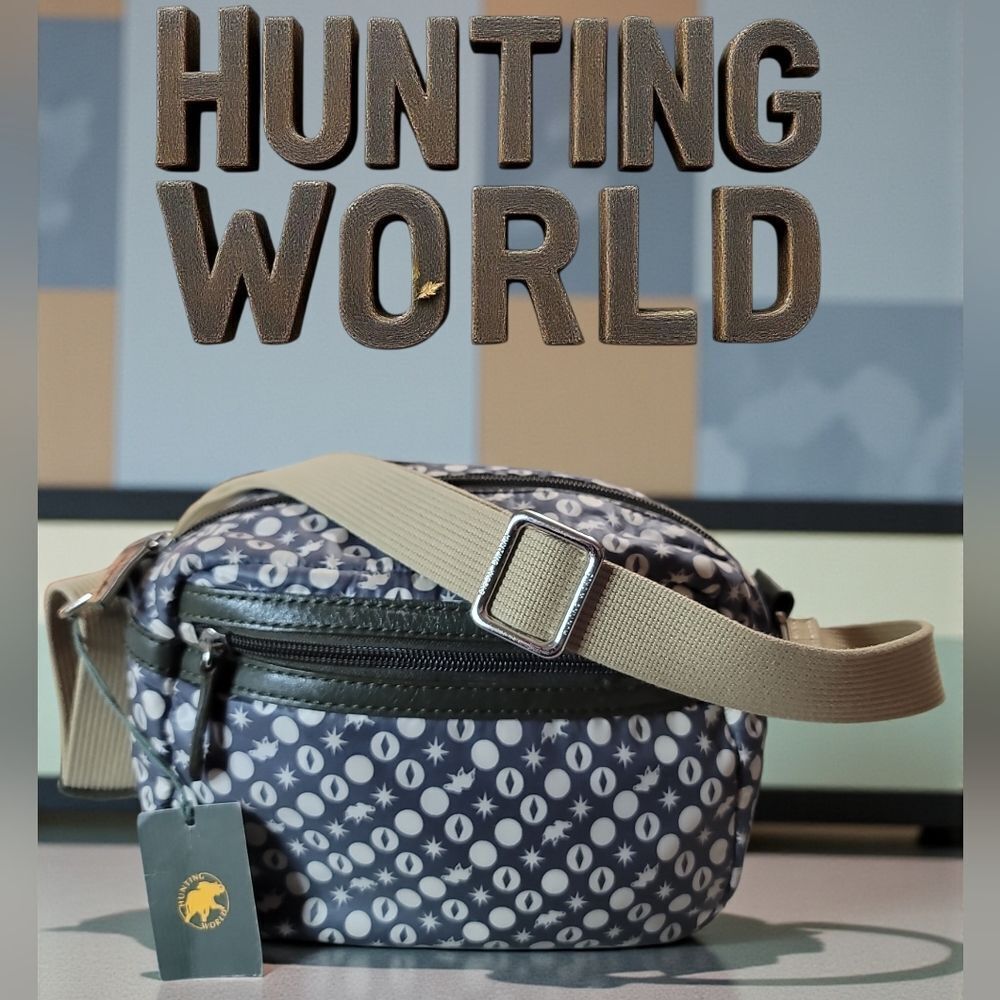 Hunting World Nylon Leather Crossbody New